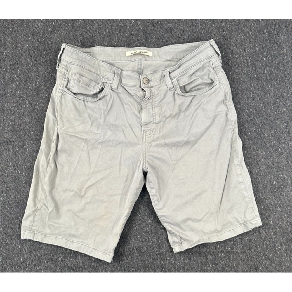 Mavi jeans John Chino Shorts Mens Size 36 Gray 9" Stretch Casual Flat Front